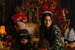 Gezinsfotoshoot in Kerst