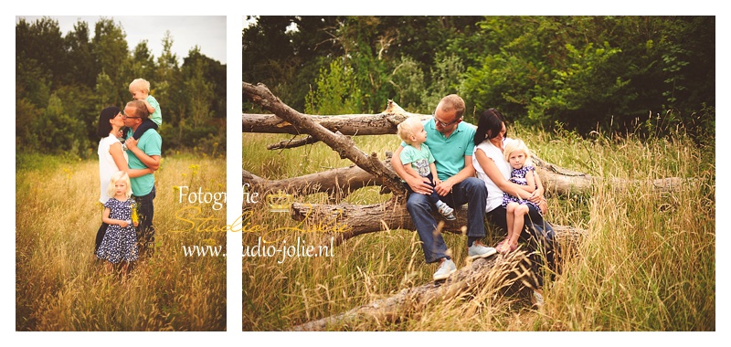 Familie buiten fotoshoot