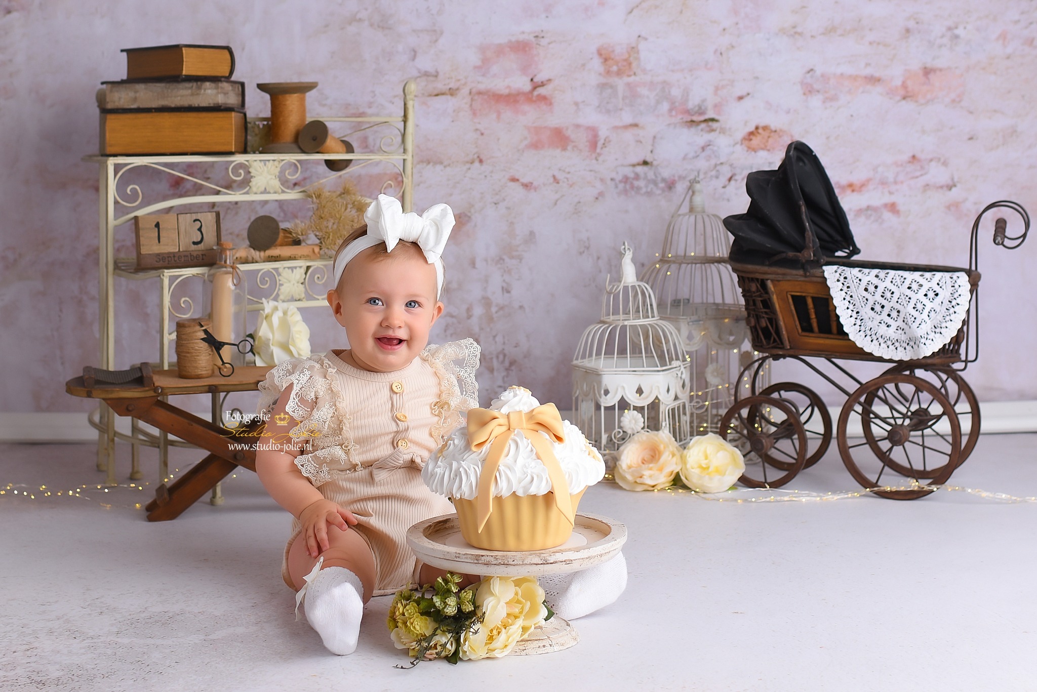 baby fotoshoot ouderwets
